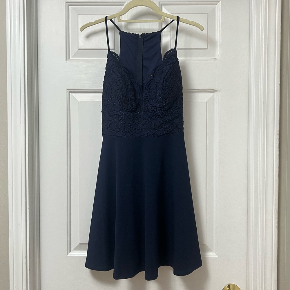 Navy Blue Semi-formal Dress